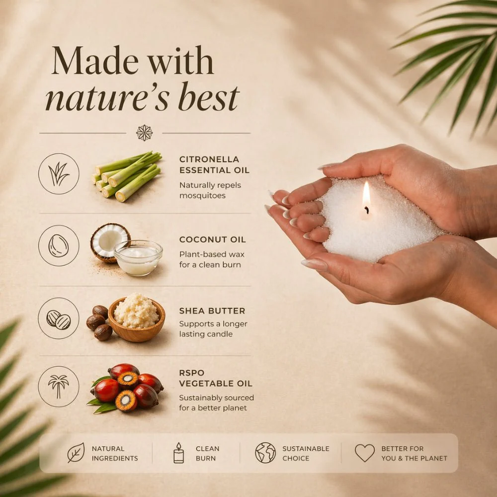 Warmnest® Citronella Pearled Candle — Natural Mosquito Repellent - Image 4