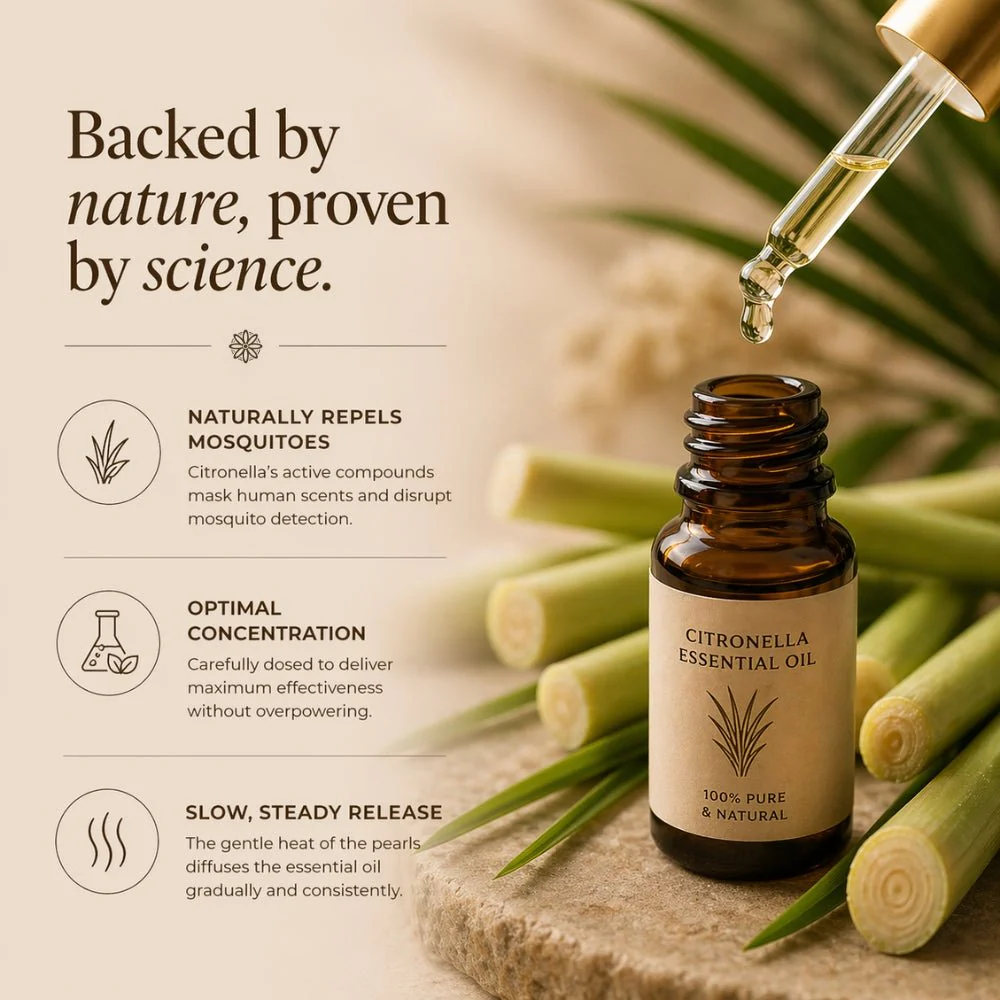 Warmnest® Citronella Pearled Candle — Natural Mosquito Repellent - Image 5