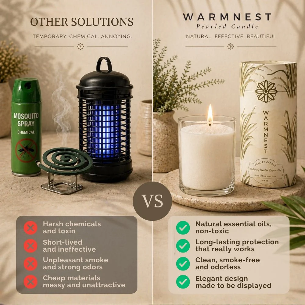 Warmnest® Citronella Pearled Candle — Natural Mosquito Repellent - Image 6