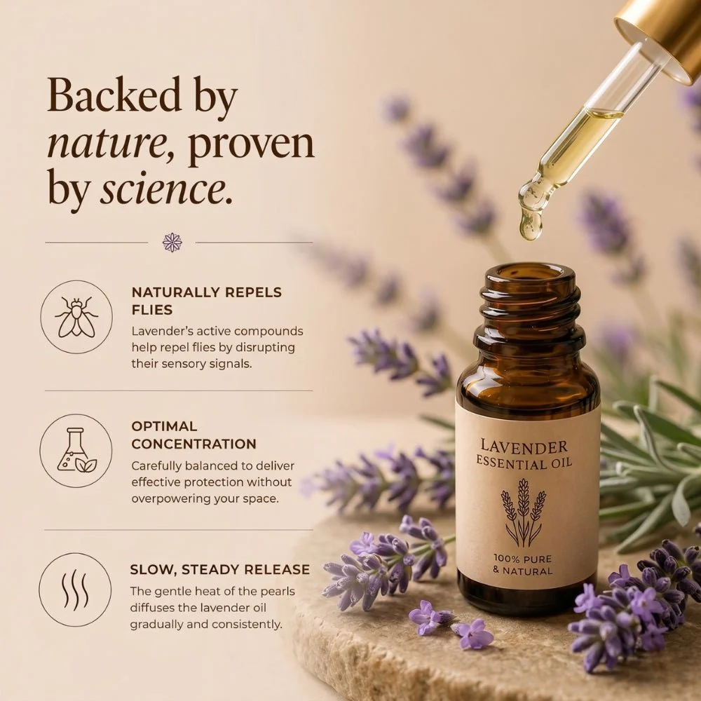 Warmnest® Lavender Pearled Candle — Natural Fly Repellent - Image 5