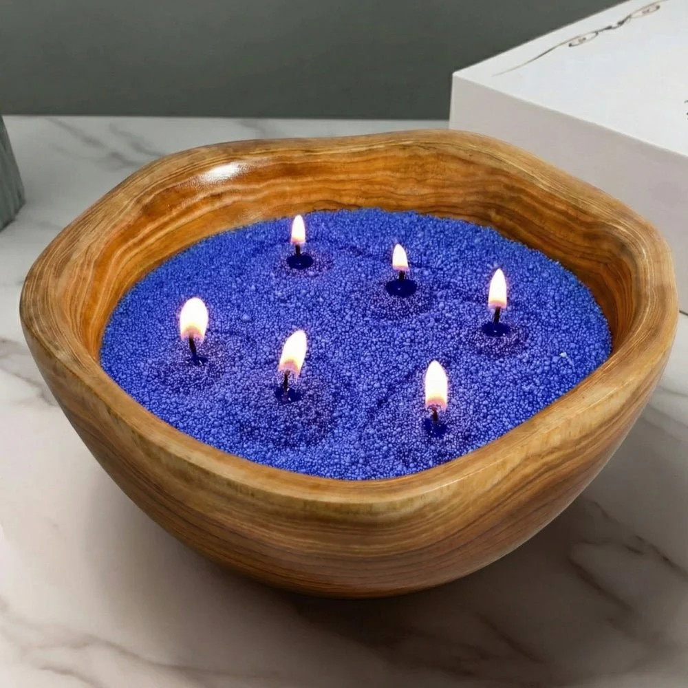 Wooden Candle Vessel - Image 8